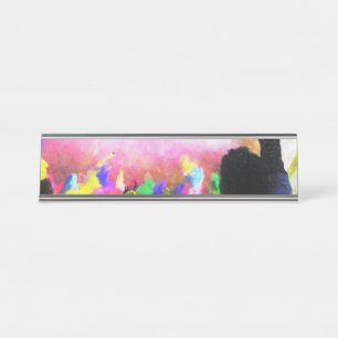 Falln Holi Colors Desk Name Plate