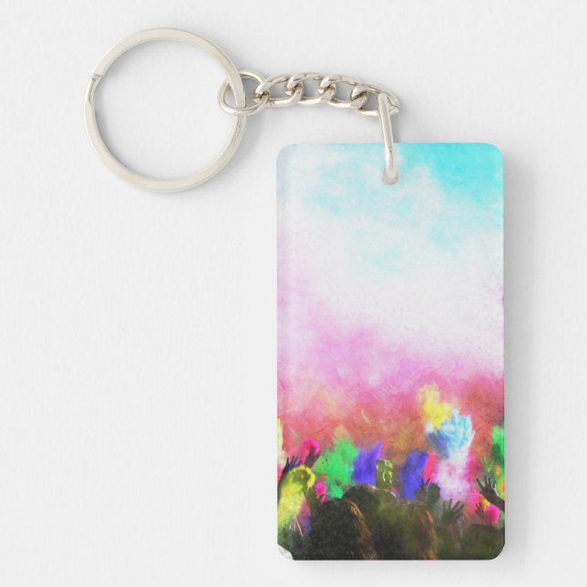 Falln Holi Colors Keychain (Front)