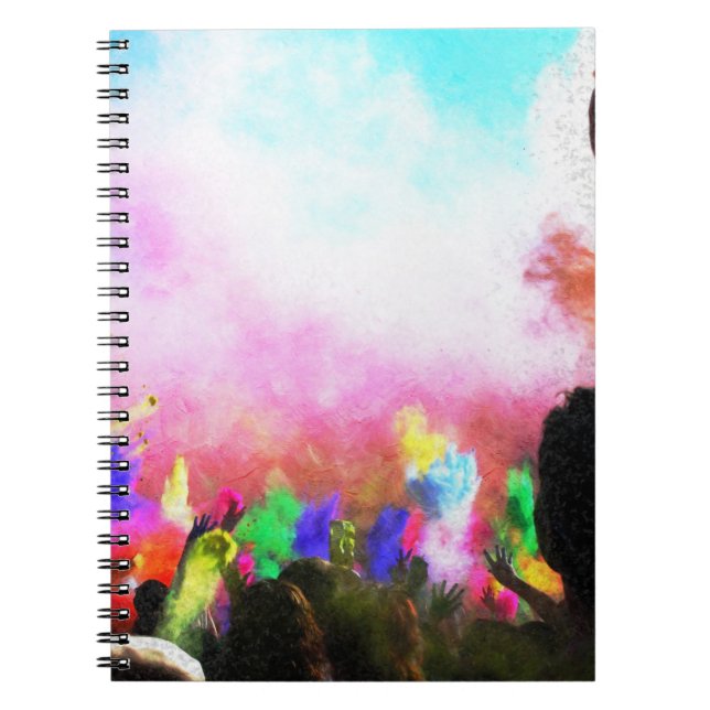 Falln Holi Colors Notebook (Front)