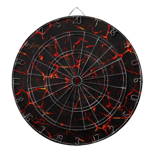 Falln Hot Lava Dart Board (Front)