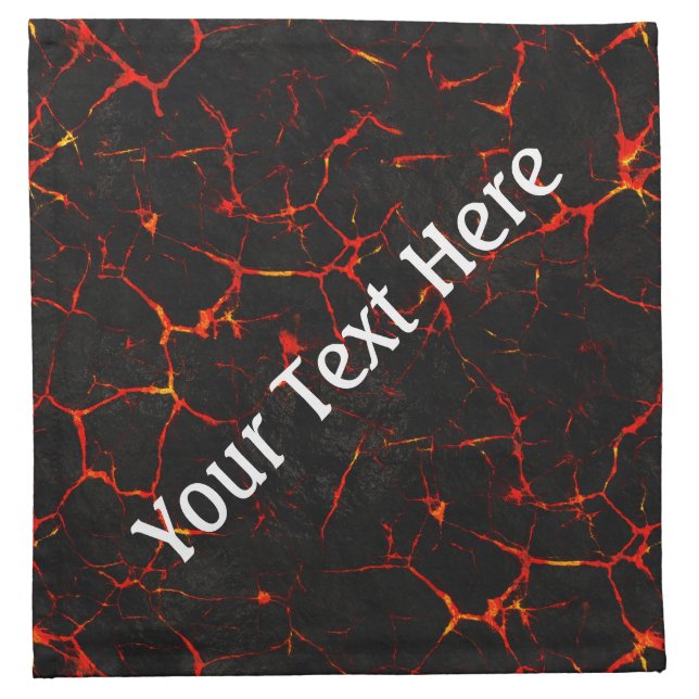 Falln Hot Lava Napkin (Front)