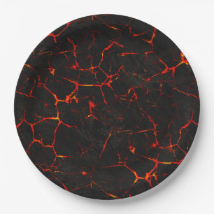 Falln Hot Lava Paper Plates