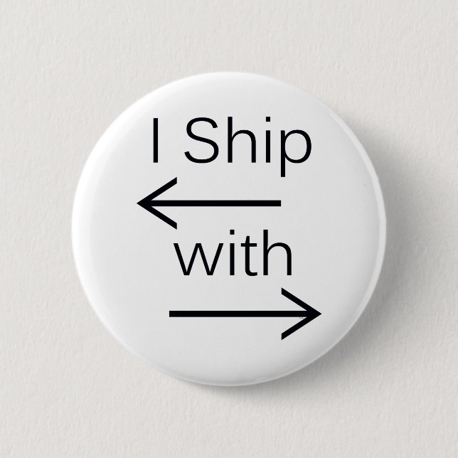 Falln I Ship It (You Choose Background Color!) Button (Front)
