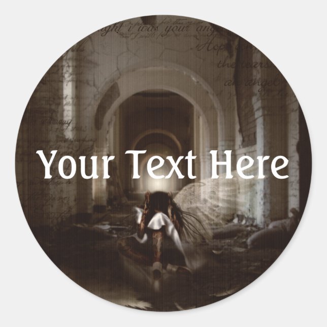 Falln I Thought I Was Your Angel Classic Round Sticker (Front)