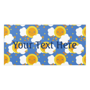Falln Kawaii Moon, Stars, Sunshine Door Sign