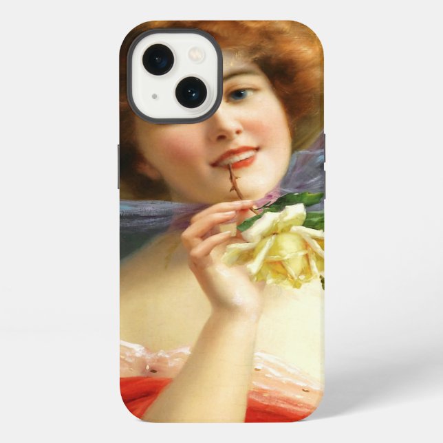 Falln Lady in Red Iphone Case (Back)