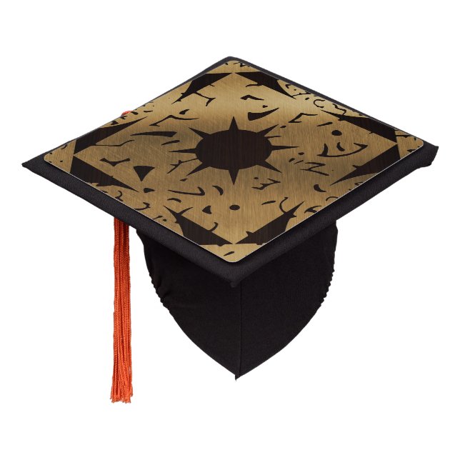 Falln Lament Side F Graduation Cap Topper (Angled)