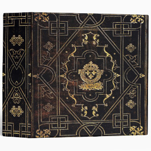 Falln Leather and Gold 3 Ring Binder