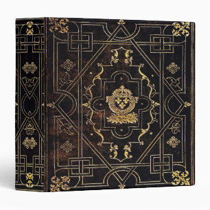 Falln Leather and Gold 3 Ring Binder