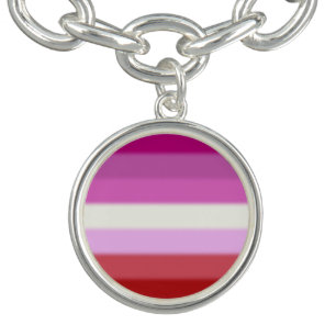 Falln Lesbian Pride Flag Bracelet
