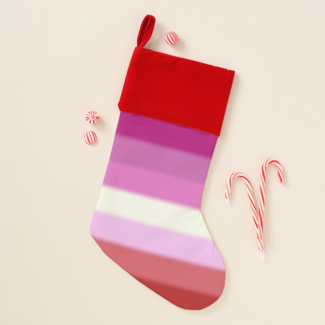 Falln Lesbian Pride Flag Christmas Stocking (Front)