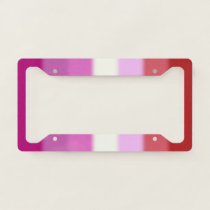 Falln Lesbian Pride Flag License Plate Frame