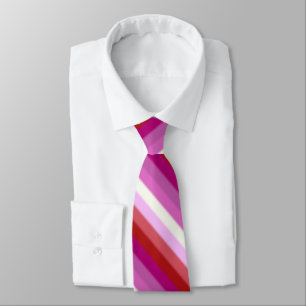 Falln Lesbian Pride Flag Neck Tie