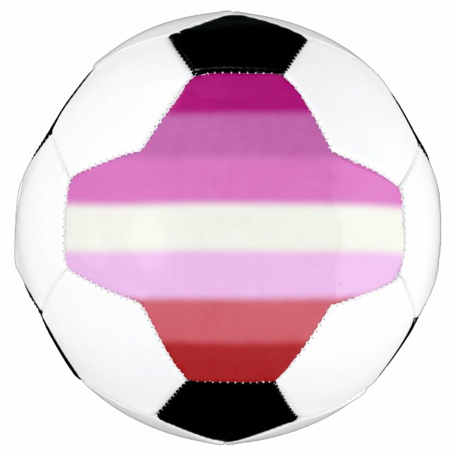 Falln Lesbian Pride Flag Soccer Ball (Front)