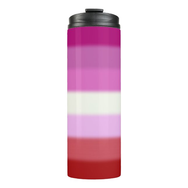 Falln Lesbian Pride Flag Thermal Tumbler (Front)