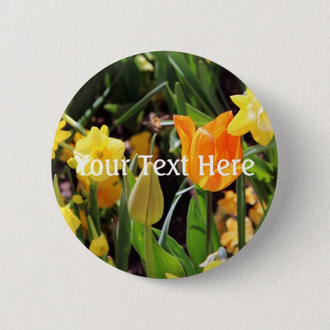 Falln Little Bee in Flight Button (Front)