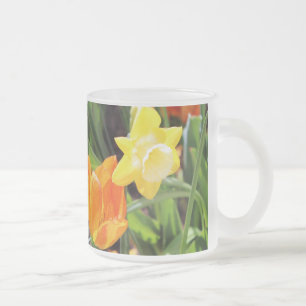 Falln Little Bee in Flight Frosted Glass Coffee Mug