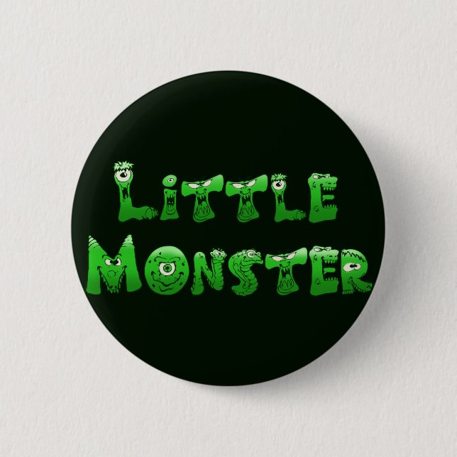 Falln Little Monster Button (Front)