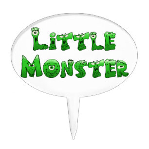 Falln Little Monster Cake Topper
