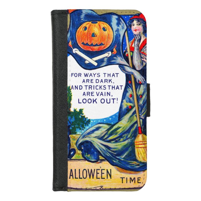 Falln Look Out Halloween Time iPhone Wallet Case (Front)