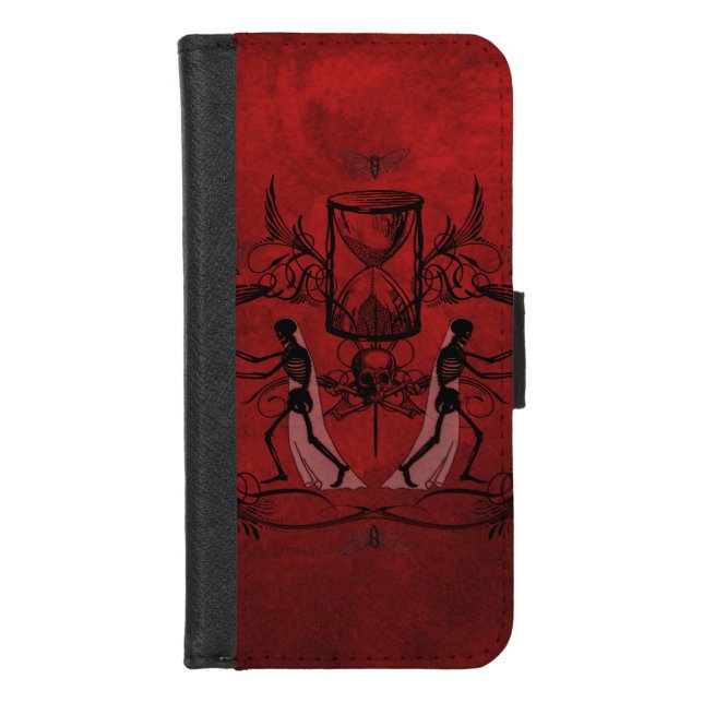 Falln Memento Mori iPhone Wallet Case (Front)