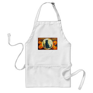 Falln Merry Halloween Cat Adult Apron