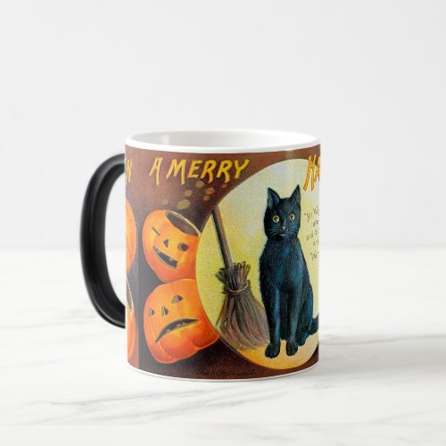 Falln Merry Halloween Cat Magic Mug