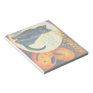 Falln Merry Halloween Cat Notepad