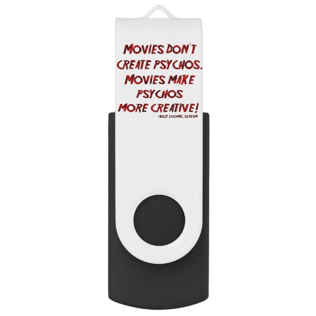 Falln Movies Don't Create Psychos Flash Drive (Front Vertical)