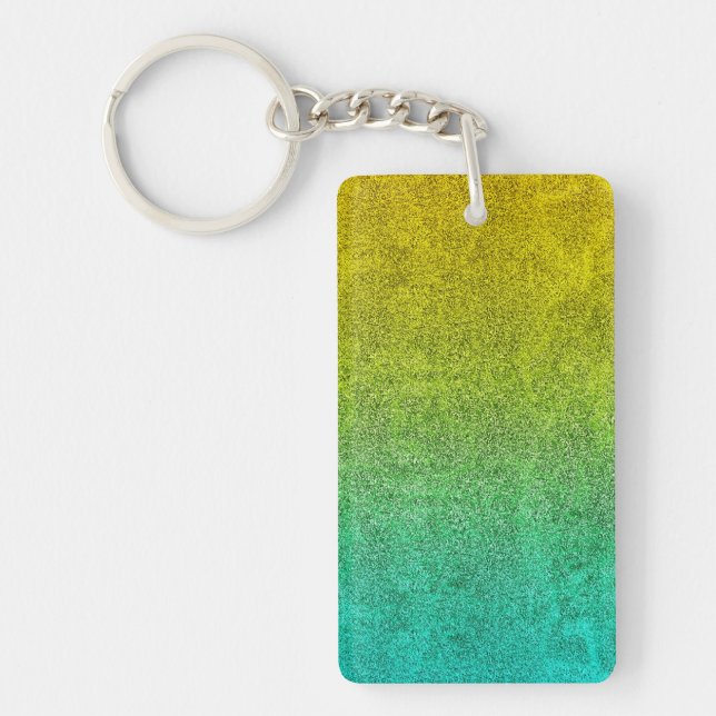 Falln Ocean Sunrise Glitter Gradient Keychain (Front)