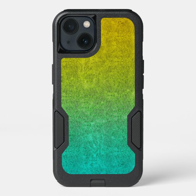 Falln Ocean Sunrise Glitter Gradient Otterbox iPhone Case (Back)