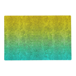 Falln Ocean Sunrise Glitter Gradient Placemat