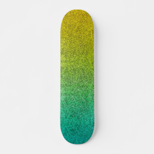 Falln Ocean Sunrise Glitter Gradient Skateboard