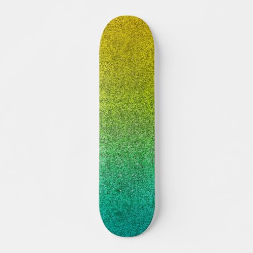 Falln Ocean Sunrise Glitter Gradient Skateboard