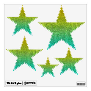 Falln Ocean Sunrise Glitter Gradient Wall Decal