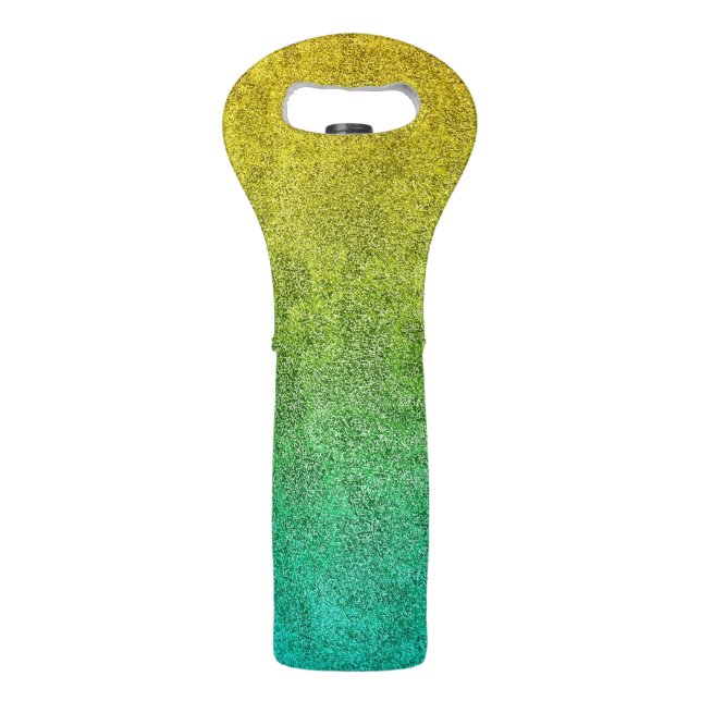 Falln Ocean Sunrise Glitter Gradient Wine Bag (Front)
