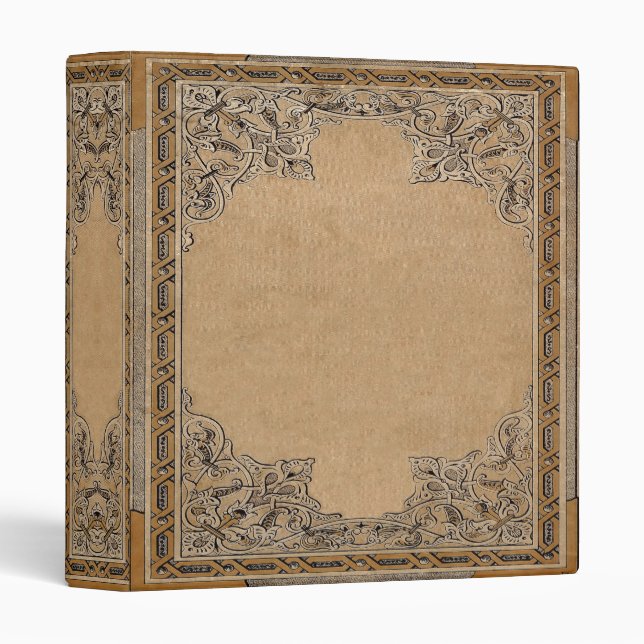 Falln Old Knotwork Paper 3 Ring Binder (Front/Spine)