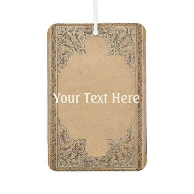 Falln Old Sepia Knotwork Paper Air Freshener (Front)