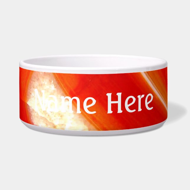 Falln Orange Agate Bowl (Front)