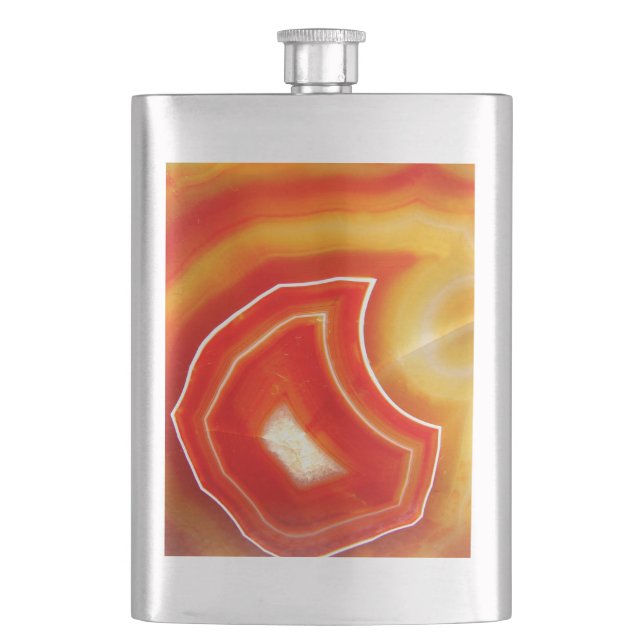 Falln Orange Agate Flask (Front)
