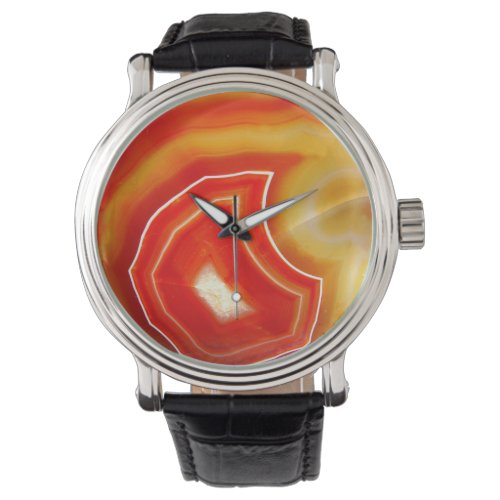 Falln Orange Agate Watch