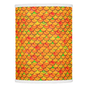 Falln Orange and Green Scales Lamp Shade