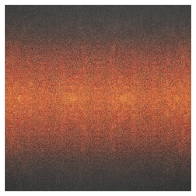 Falln Orange & Black Glitter Gradient Fabric (Swatch)