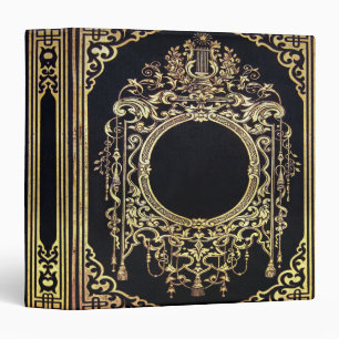 Falln Ornate Gold Frame Book 3 Ring Binder