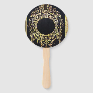 Falln Ornate Gold Frame Hand Fan