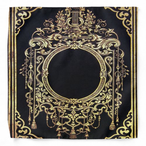 Falln Ornate Gold Frame Perfect for a Monogram Bandana
