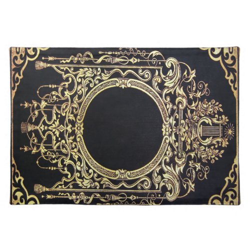 Falln Ornate Gold Frame Perfect for a Monogram Cloth Placemat