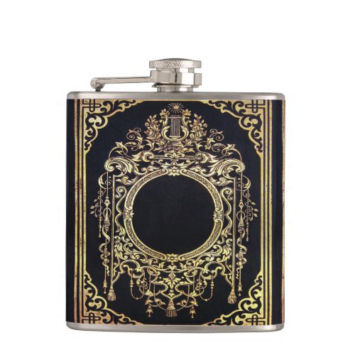 Falln Ornate Gold Frame Perfect for a Monogram Flask
