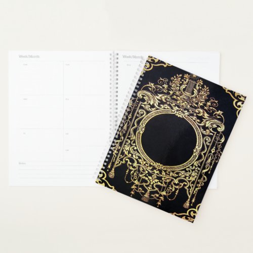 Falln Ornate Gold Frame Planner