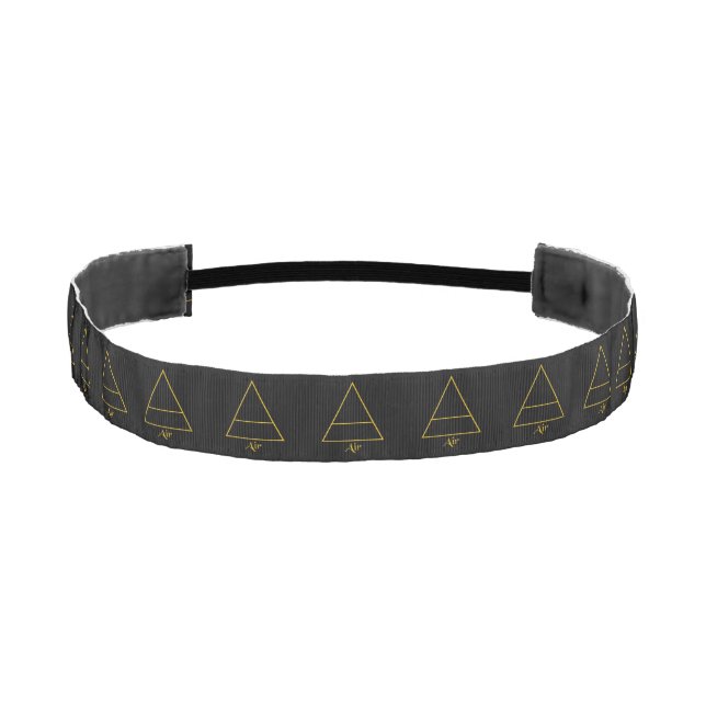 Falln Pagan Air Element Symbol Athletic Headband (Front)